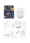Space Rocket & Planets Colour In Your Own Mug