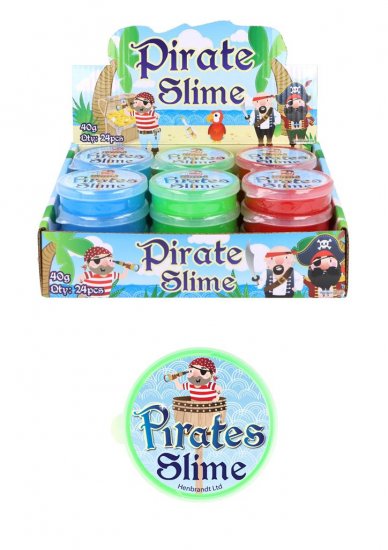 Pirate Slime Tubs 7cm x 2cm ( Assorted Colours ) - Click Image to Close