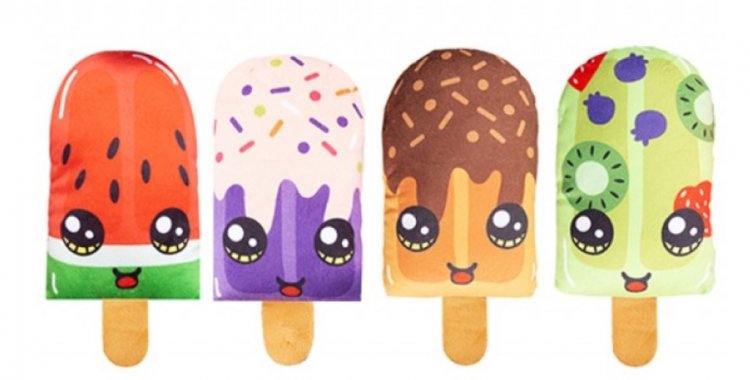 Value Ice Lolly Plush 19cm 4 Assorted - Click Image to Close