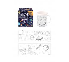Space Rocket & Planets Colour In Your Own Mug