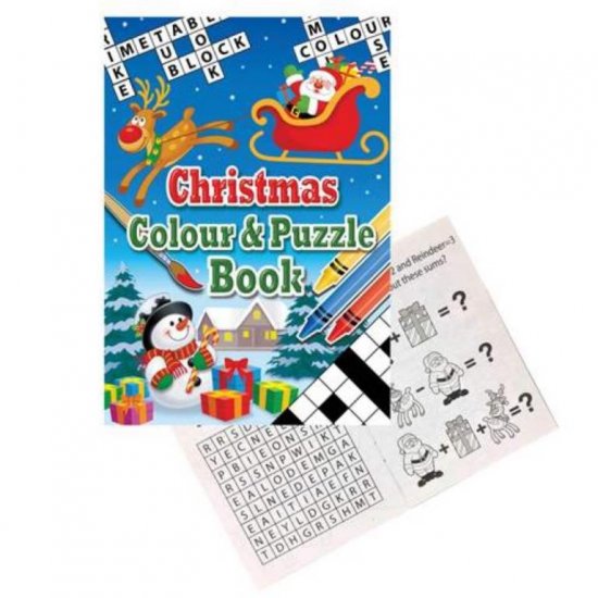 Christmas A6 Colouring & Puzzle Book X 24 ( 11p Each ) - Click Image to Close