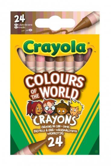 Crayola 24 Colours Of The World Crayons ( 52-0114 ) - Click Image to Close