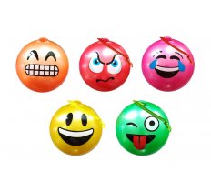 10" ( 25cm ) Emoji Face Fruit Scented Ball With Keychain