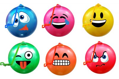 Emoji Face Fruit Scented Ball With Keychain 10" ( 25cm )