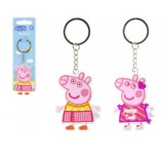 Peppa Pig Soft Keychain 6cm 2 Assorted