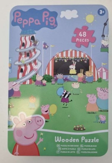 Peppa Pig Puzzle Tin 48 Pieces - Click Image to Close