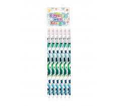 FOOTBALL FULL SIZE PENCIL WITH ERASER 6 PACK