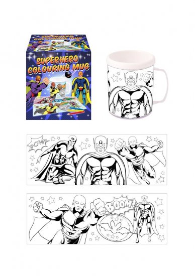 Super Hero Colour In Your Own Mug - Click Image to Close