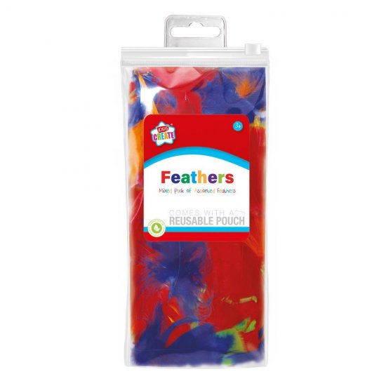 Kids Create Activity Mixed Pack Of Feathers - Click Image to Close