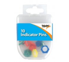 Essential 10 Indicator Pins Coloured
