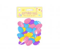 Easter Decorative Glitter Eggs - 30 Pack