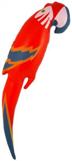 Inflatable Parrot (75cm) - Click Image to Close
