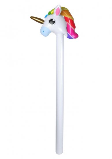 Inflatable Unicorn Stick (110cm) - Click Image to Close
