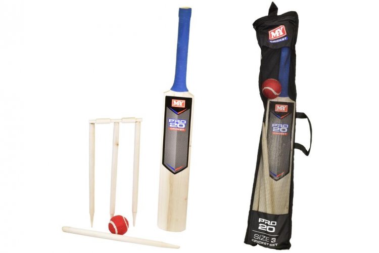Cricket Set In Mesh Carry Bag Size 3 - Click Image to Close