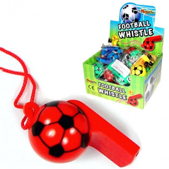 Football Whistle On Cord 6cm X 24Pc ( 22p Each ) - Click Image to Close