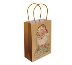Large Santa Paper Bag With Handle 32 x 26 x 11cm