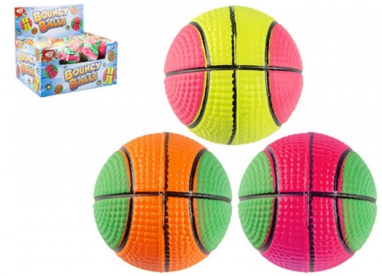 Basketball Design Rubber Ball 6cm - Click Image to Close