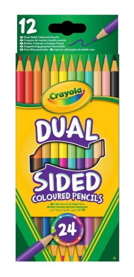 Crayola 12Ct Dual Sided Pencils ( 68-6100 ) - Click Image to Close