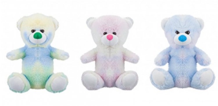 Value Tie Dye Bear 20cm ( Assorted Designs ) - Click Image to Close