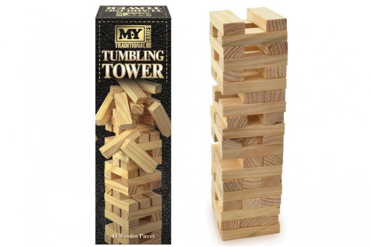 Large Tumbling Tower Board Game - Click Image to Close