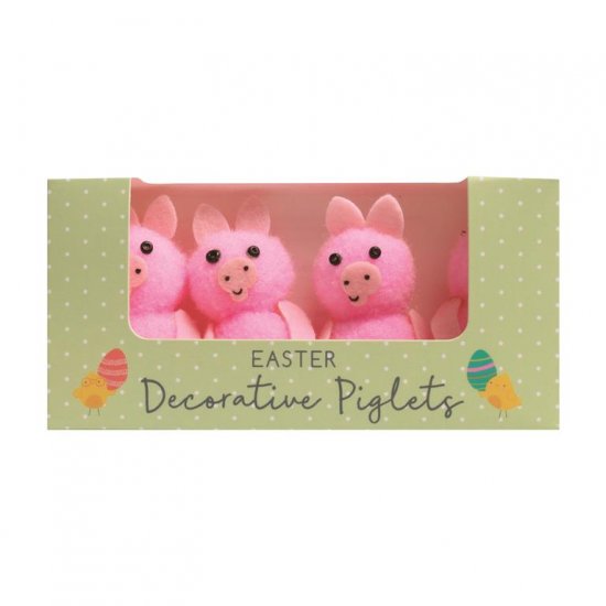 Easter Decorative Piglets 4 Pack - Click Image to Close