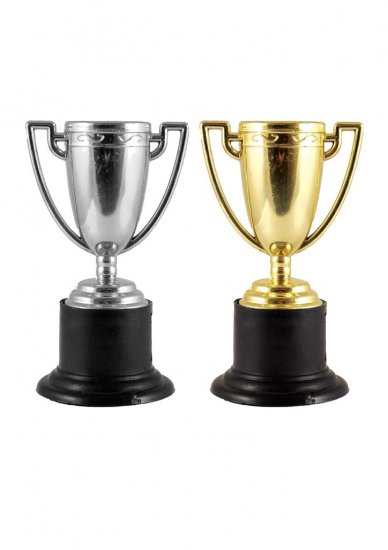 Mini 10cm Trophy Gold Or Silver - Click Image to Close