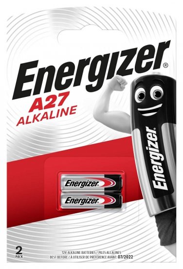 Energizer A27 12V Batteries 2 Pack X 10 - Click Image to Close