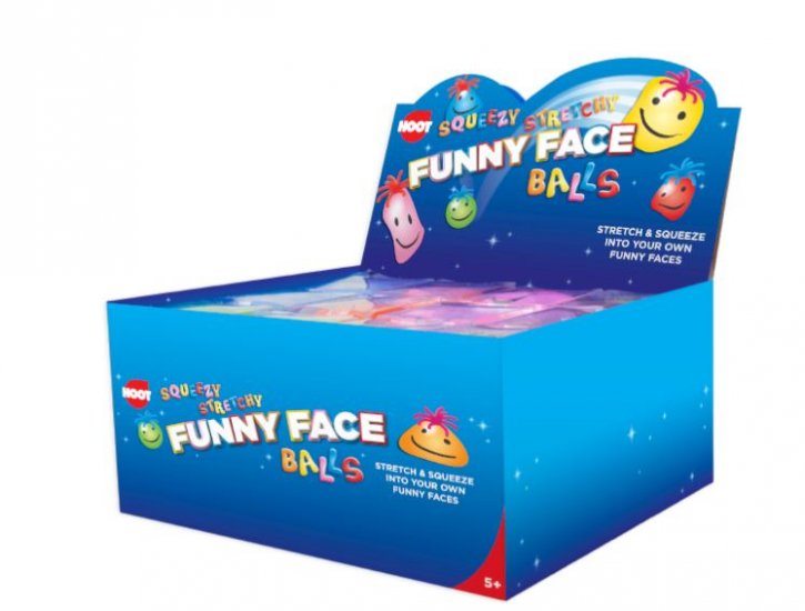 Funny Face Stretch Ball - Click Image to Close