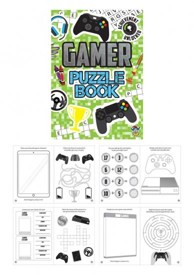 Gamer 10.5cm x 14.5cm Puzzle Book x 48 ( 10p Each ) - Click Image to Close