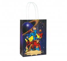 Super Hero Paper Party Bag With Handles 14cm x 21cm x 7cm