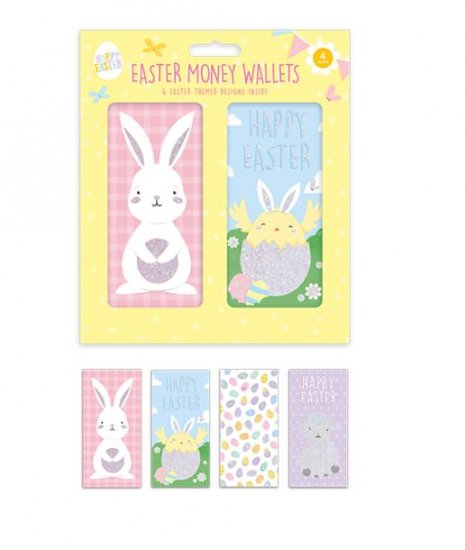 Easter Money Wallets 4 Pack - Click Image to Close