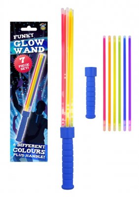 Glow Stick Wand 7 Piece Set ( Assorted Colours )