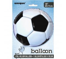 3D Soccer Round Foil Balloon 18"