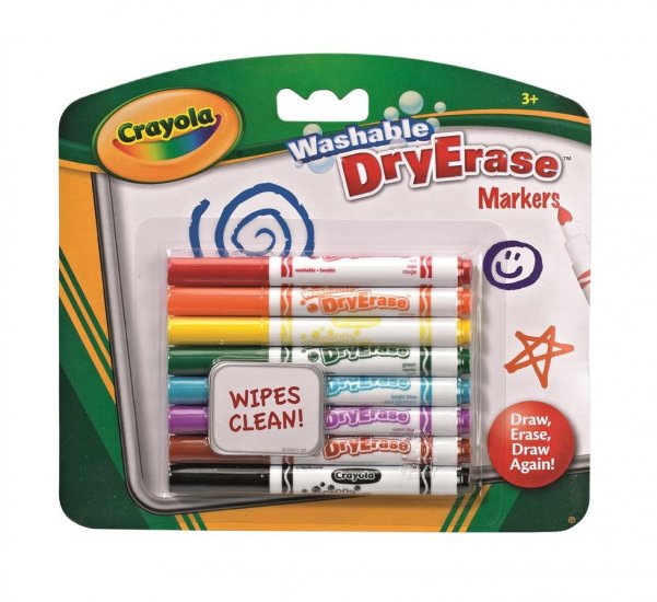 Crayola 8 Washable Dry Erase Markers ( 98-2002 ) - Click Image to Close