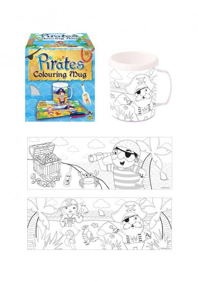 Pirates Colour In Your Own Mug - Click Image to Close