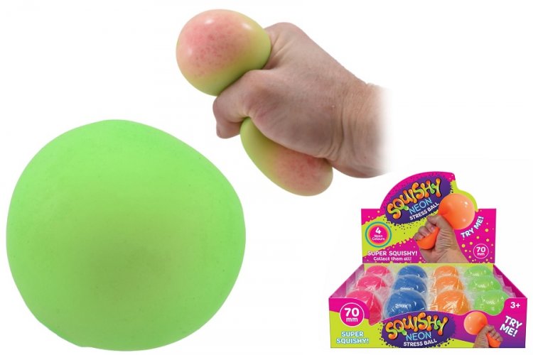 7cm Neon Stress Ball ( Assorted Colours ) - Click Image to Close
