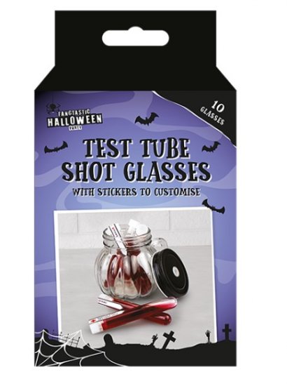 Halloween Test Tube Shot Glasses - Click Image to Close
