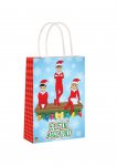 Christmas Bag Elfin Around With Handles 14 x 21 x 7cm