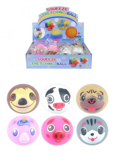 Squishy Squeeze Animal Face Ball - Click Image to Close