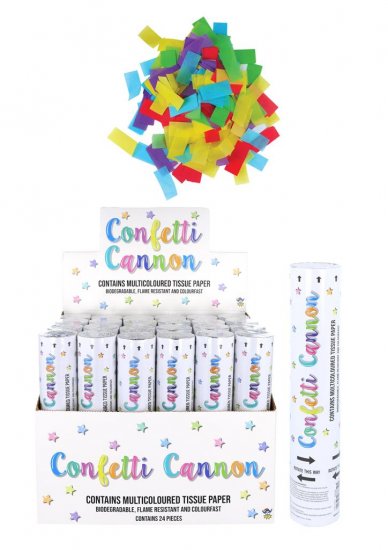 Celebration Paper Confetti Cannon (20cm) - Click Image to Close