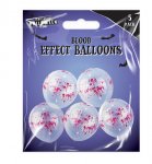 12" Blood Effect Balloons 5 Pack