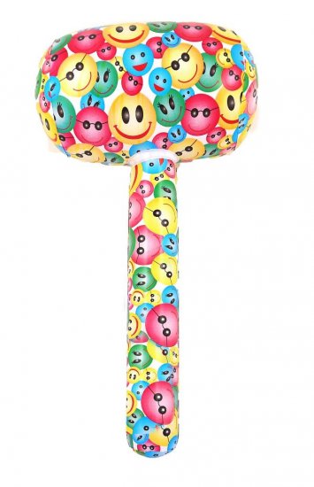 Inflatable Mallet Smile 66cm - Click Image to Close