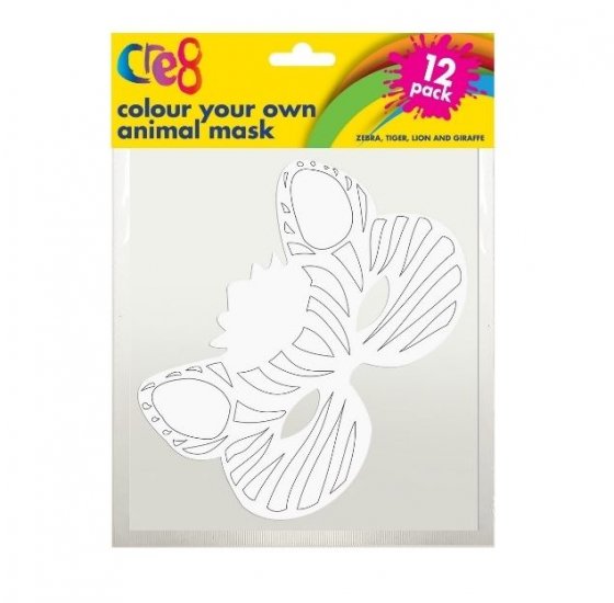 Colour-Your-Own Animal Mask - Click Image to Close