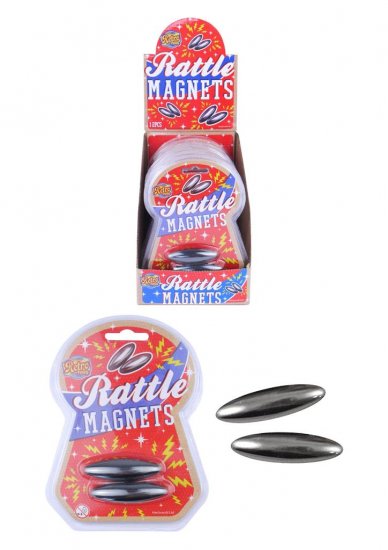 RATTLE MAGNETS (2 PIECES) 6CM X 2CM - Click Image to Close