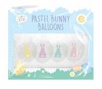 Pastel Bunny Balloons 9 Pack
