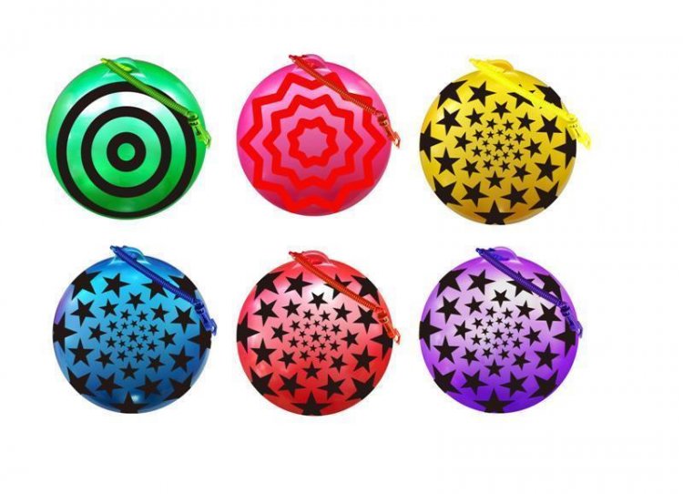 10" ( 25cm ) Stars & Stripes Design Ball With Keychain - Click Image to Close