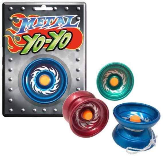 Metal Yoyo 5.5cm On Blister Card - Click Image to Close