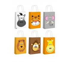 Jungle Animal Paper Party Bag With Handles