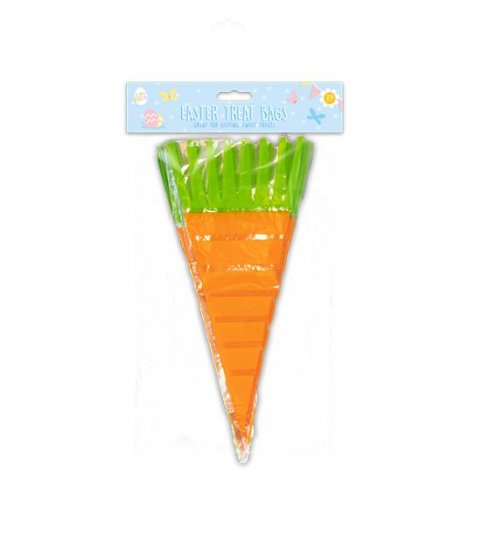 Easter Carrot Shaped Treat Bags 20 Pack - Click Image to Close