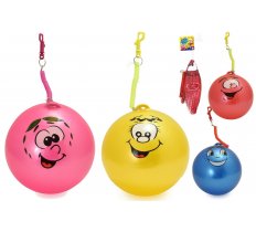 Smiley 10" Face Fruit Scented Ball With Keychain